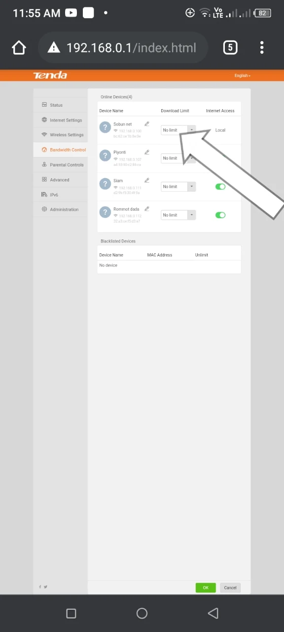 Tenda Router Speed Limit Method With Tenda F6