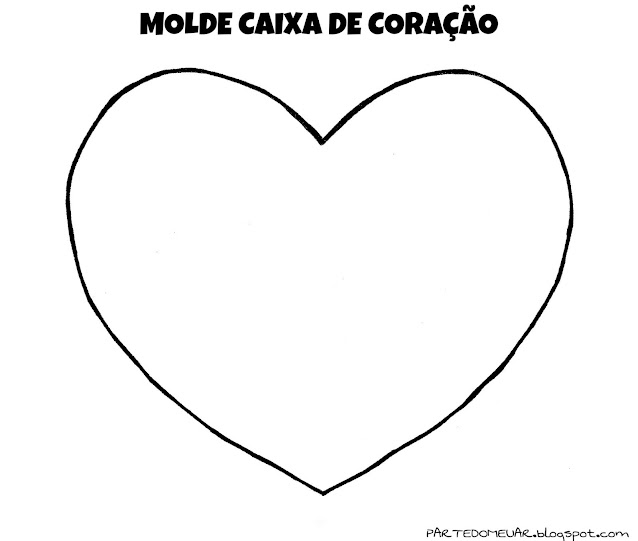 Molde coração