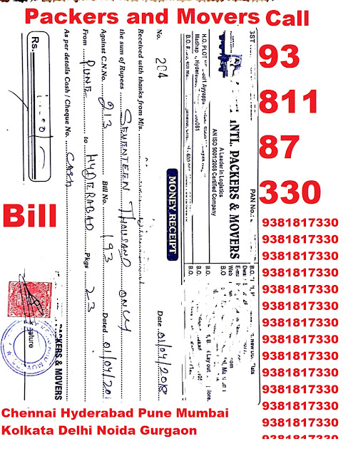 packers and movers bill format pdf download