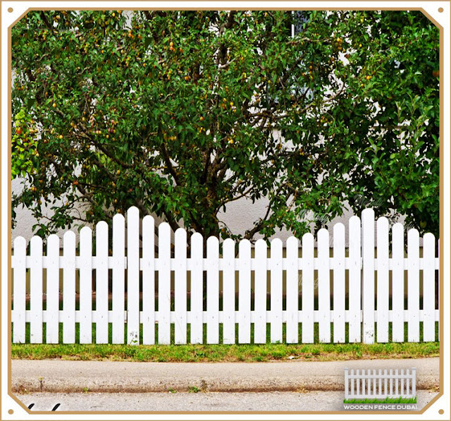 The White Painted Fence for Dubai UAE