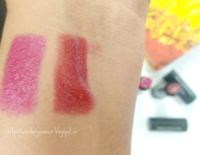 Oriflame Pure Colour Intense lipsticks review, swatches