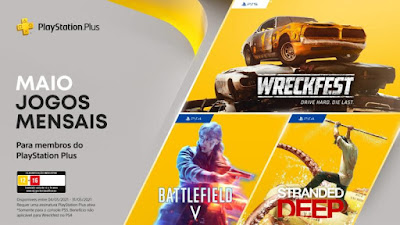 Confira os games Grátis da PS Plus de Maio de 2021