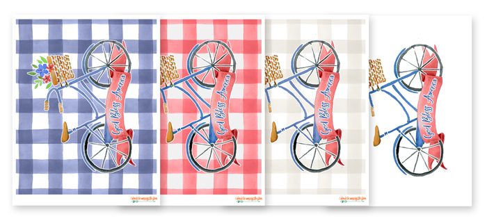 Fun Patriotic Bicycle Printables