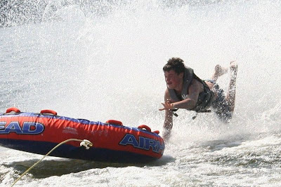 tubing on Lake Gaston