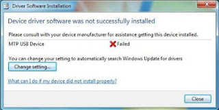Fix MTP Driver Error