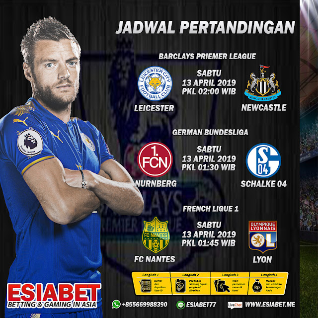 Jadwal Pertandingan Bola 12 - 13 April 2019 