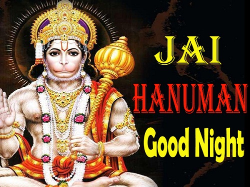 Lord Hanuman Good Night Photo for Friends