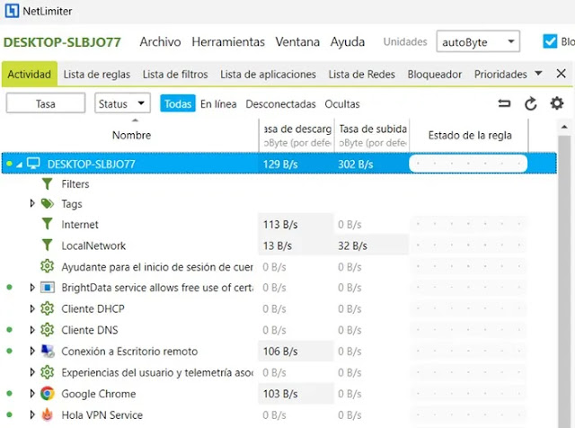 NetLimiter Pro Full (2024) Versión 5.3.8 Español 