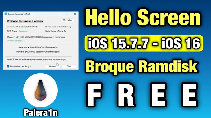 FREE Hello Screen iOS 15.7.7 - iOS 16 iCloud Bypass Free By Broque Ramdisk