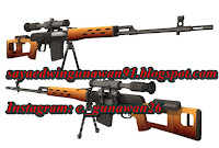 Papercraft Dragunov Sniper Rifle
