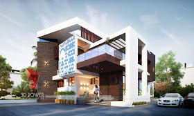 Outstanding Villa Elevation & 3D Front Elevation for modern home