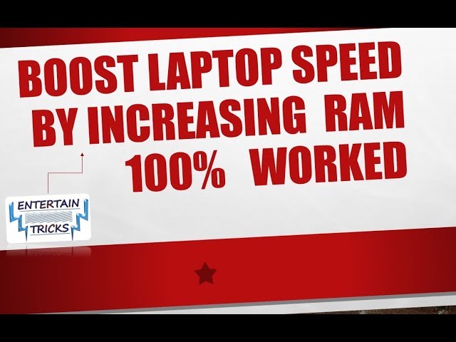 How to Increase Up Ram Speed  Performance in Windows 10 Laptop