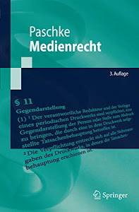 Medienrecht (Springer-Lehrbuch)