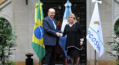 La canciller Malcorra recibió a su par de Brasil.