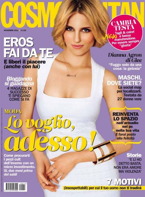 Dianna Agron Covers Cosmopolitan Italia November 2011