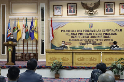 Gubernur Arinal Djunaidi Lantik Pejabat di lingkungan Pemerintah Provinsi Lampung