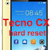 Tecno CX hard reset. Pattern removal and frp bypass