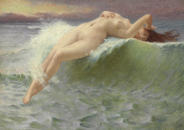 the wave,Guillaume Seignac,venus painting