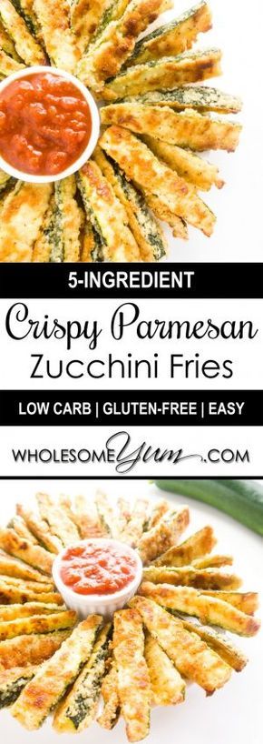 CRISPY BAKED ZUCCHINI FRIES RECIPE – LOW CARB WITH PARMESAN