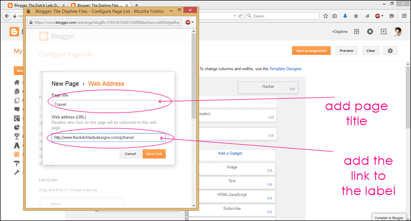 How to create pages and link them to labels in Blogger - The ...