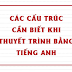 Các cấu trúc cần biết khi thuyết trình bằng Tiếng anh