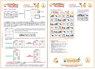 classe invertida: Sudoku de História - “América, o Povoamento”