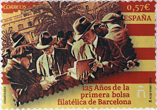 125 AÑOS DE LA PRIMERA BOLSA FILATÉLICA DE BARCELONA