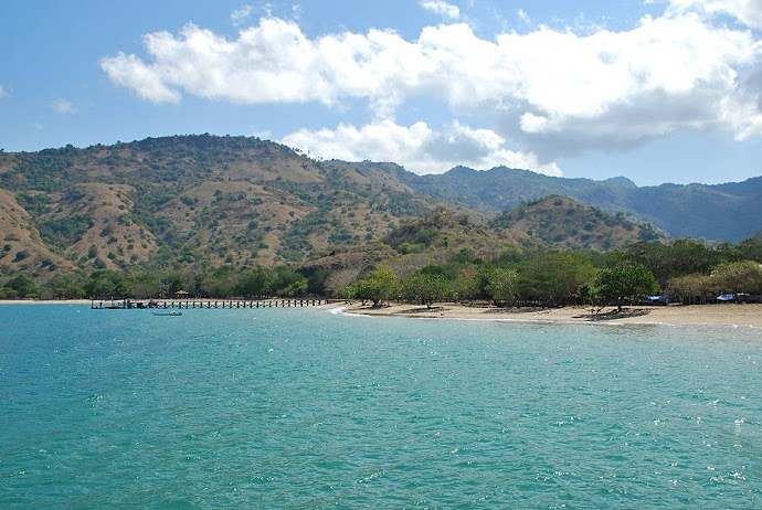 Playa de la isla de Komodo