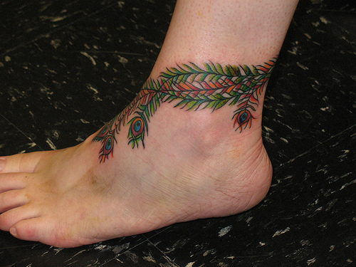 Each men and women get tattoos on their ankle which is generally thought to