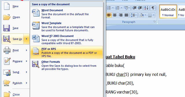 Convert MS Word ke PDF dengan Mudah ~ uchavision