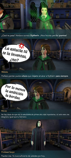 hogwarts mystery fotonovela caras merula