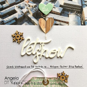Let It Snow A4 Scrapbook Layout by Angela Tombari for Yuppla Craft DT