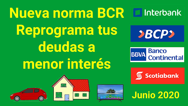 Reprograma tus deudas a menor interés gracias al BCRP