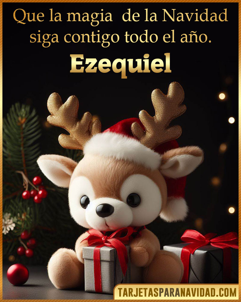 Felicitaciones de Navidad originales para Ezequiel