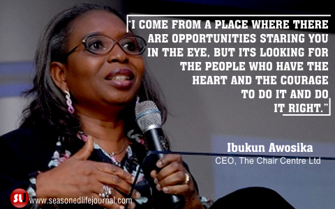 CEO, the chair centre ltd, ibukun awosika quotes
