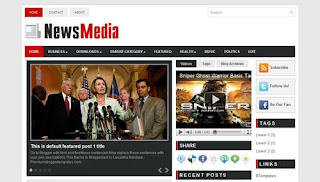 News Media Blogger Template