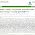 Uma revisão dos perfis de ácidos graxos e do teor de antioxidantes em bovinos alimentados com capim e grãos.