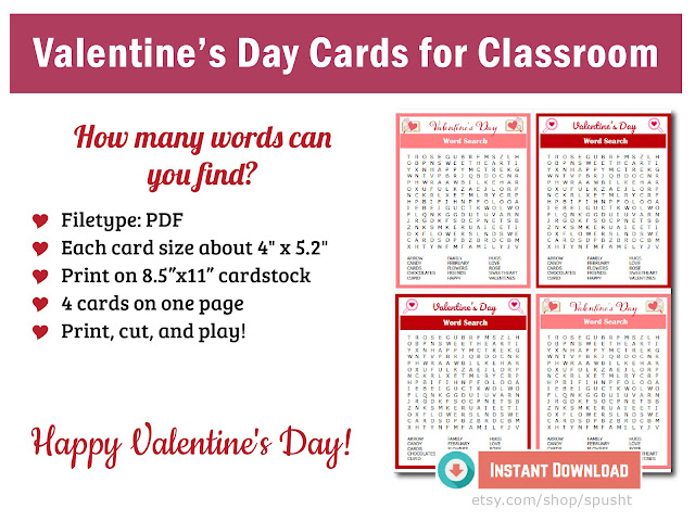 valentines day cards for classroom