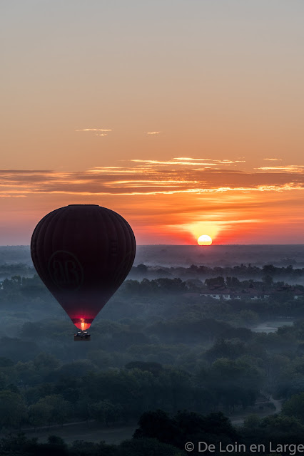 Plaine de Bagan en ballon - Myanmar - Birmanie