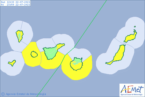 Küstenwarnung Kanaren 21.07.2021