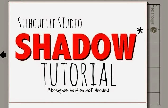 Silhouette Studio, shadow tutorial