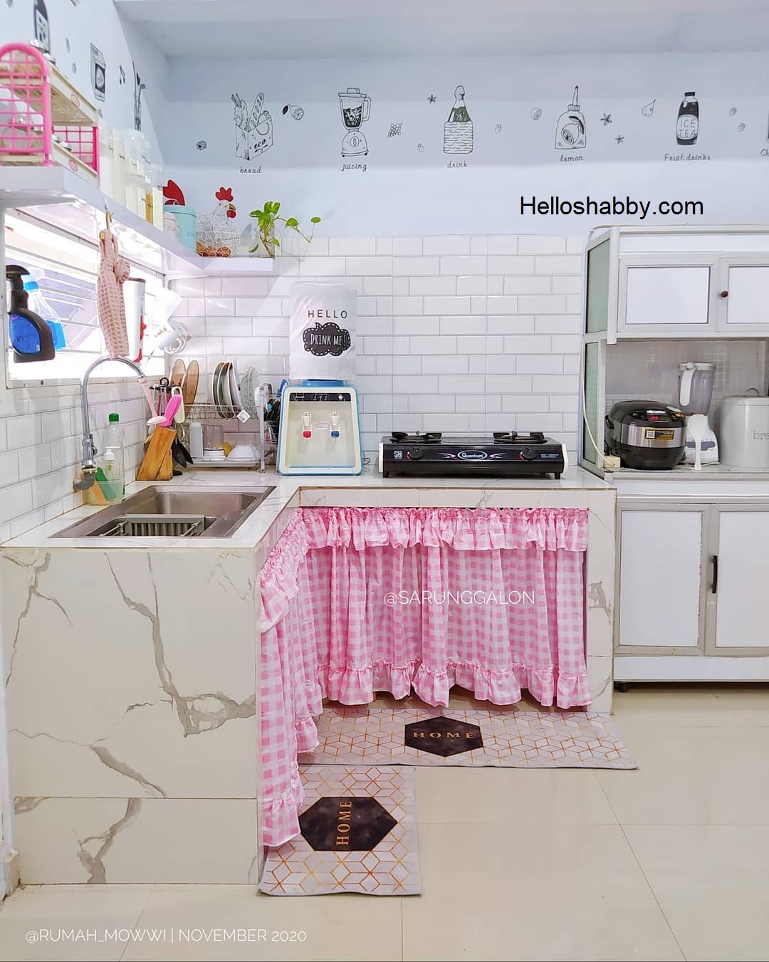 6 Ide Tirai Kolong Dapur Yang Banyak Diminati Bikin Dapur Tambah Cantik HelloShabbycom Interior And Exterior Solutions