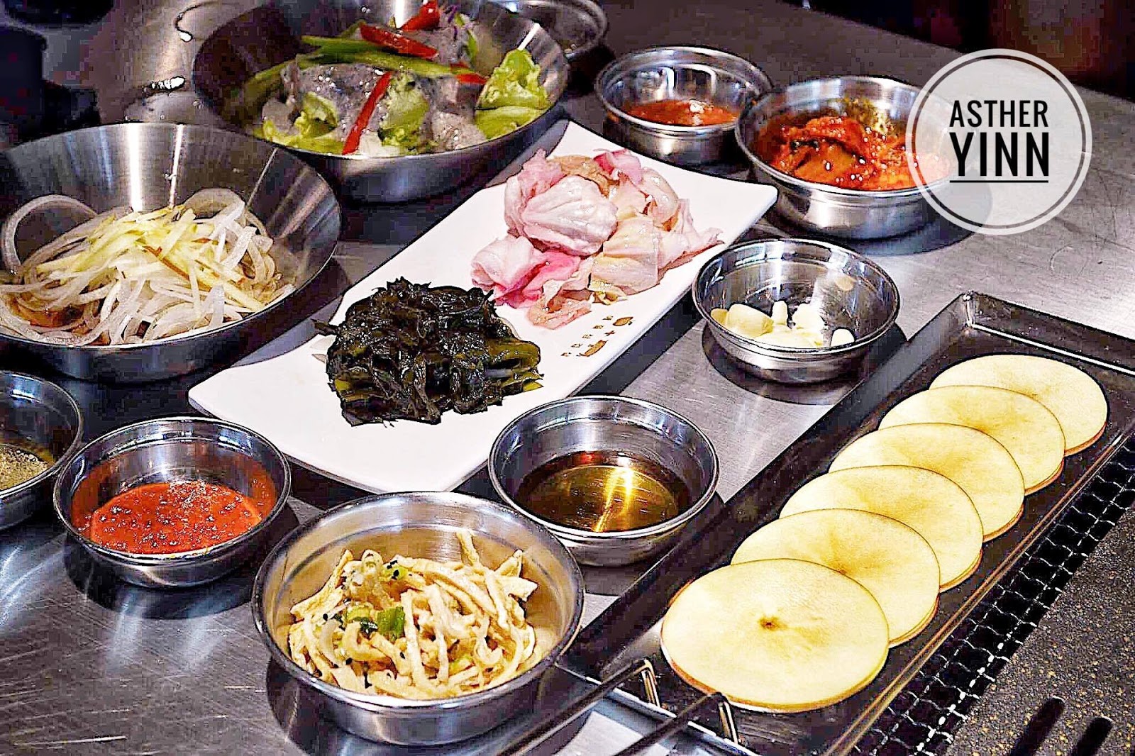 ASTHER YINN: APPLE SAMGYUPSAL Korean BBQ 苹果三层肉 | Korean Three Layered Pork @ Taman Desa, Old ...