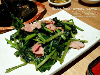 Buta Hourensou itame - Kotobuki Izakaya at Wisma Atria Orchard - Paulin's Munchies