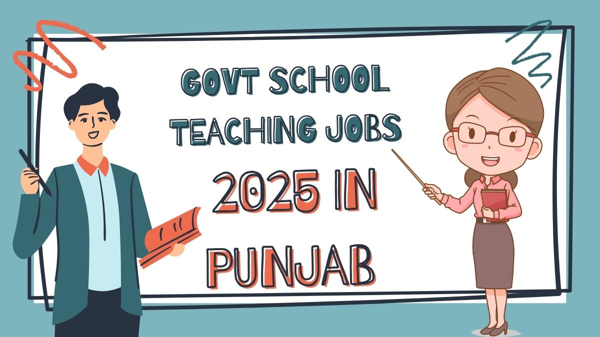 Government School Teaching Jobs 2025 in Punjab - Apply Online for Primary and Secondary Teacher Vacancies