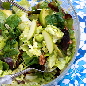 Green Salad with Spiced Walnuts | the Sweets Life