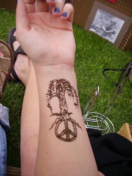 Peace Love And Music Tattoo. Ankle Peace Sign Tattoo