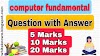 computer fundamentals questions with answers 