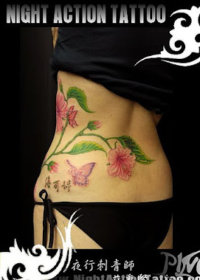 flower tattoo design for girl