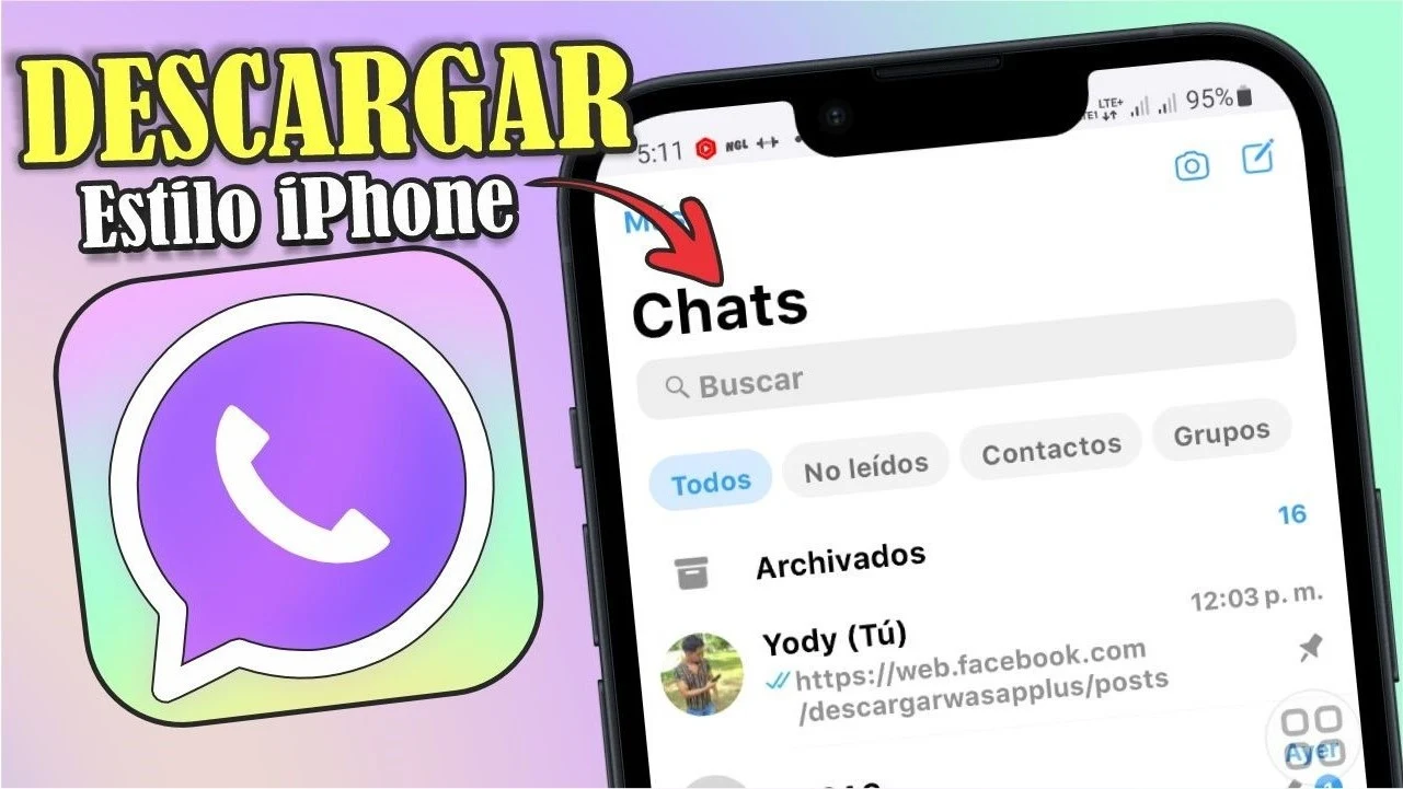 WhatsApp estilo iPhone 2025